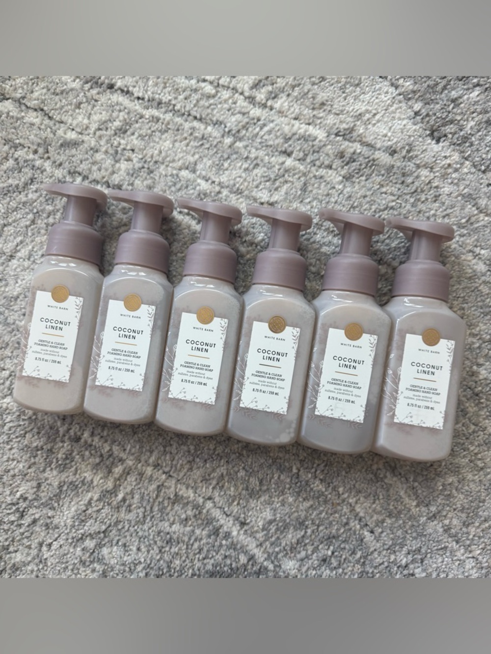 Bath and Body Works- coconut linen foam hand soap bundle